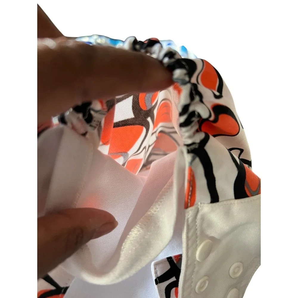 Reusable Cloth Diaper Lot of 5 Adjustable Snaps